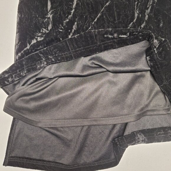 Evelyn Blue Velvet Dress Spaghetti Strap Slip Juniors Large‎ Black Y2K Formal - Picture 9 of 11